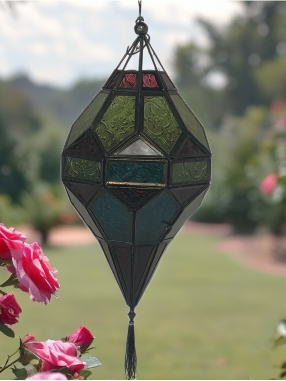 Multicolored Tealight Lantern